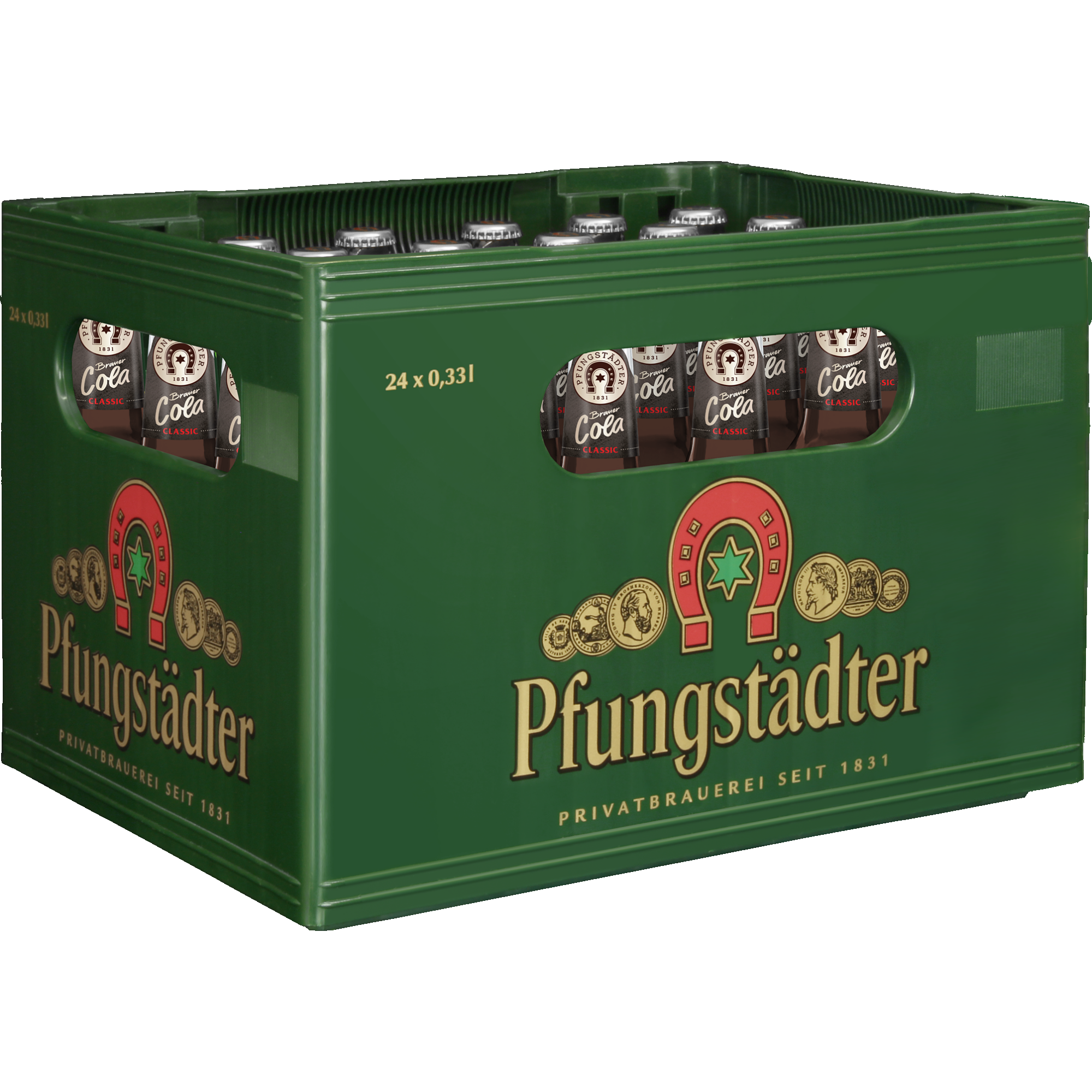 Brauer Cola Classic - Kasten 24x0,33l - schräg