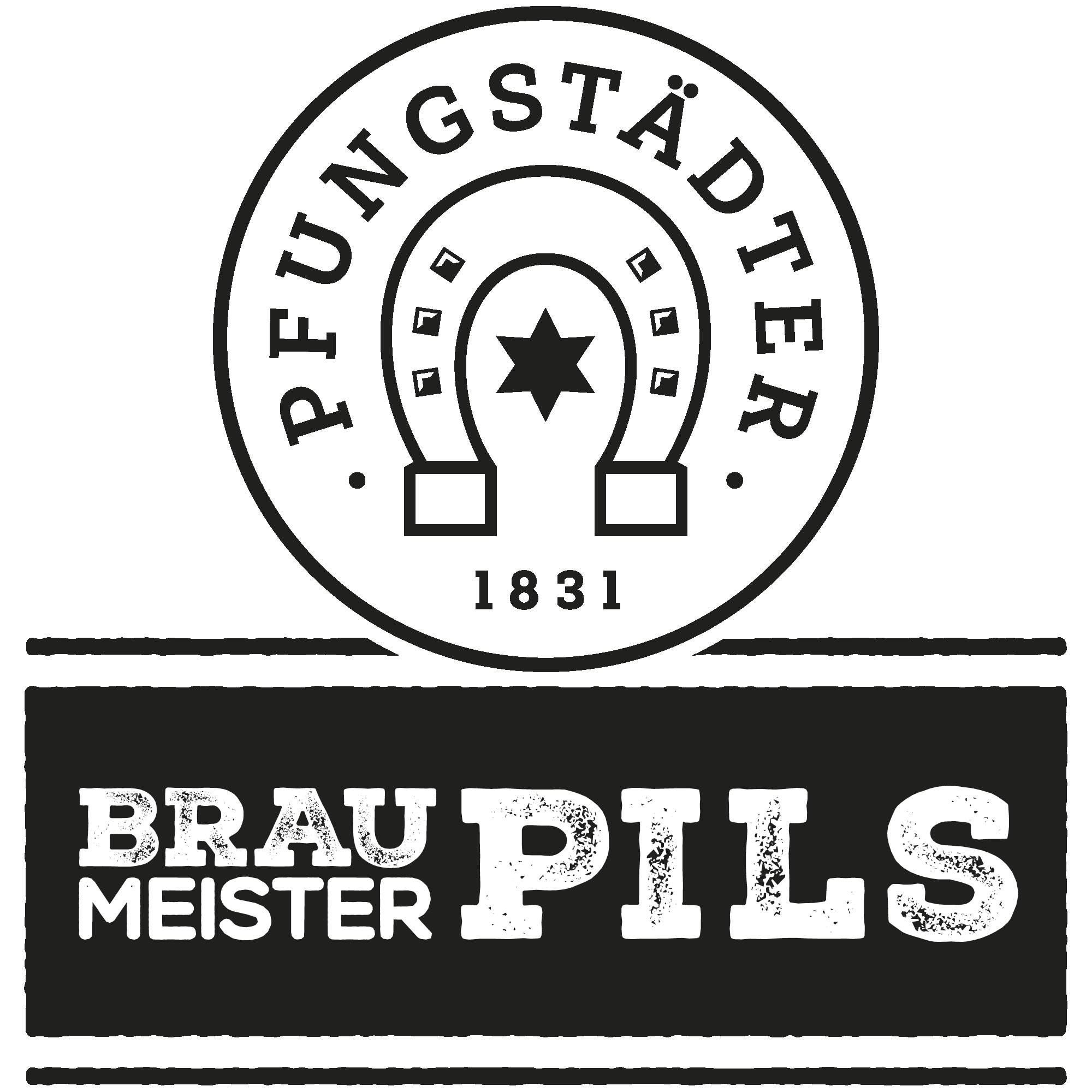 Pfungstädter Brau-Spezialitäten - Braumeister-Pils - Sortenlogo - 1C