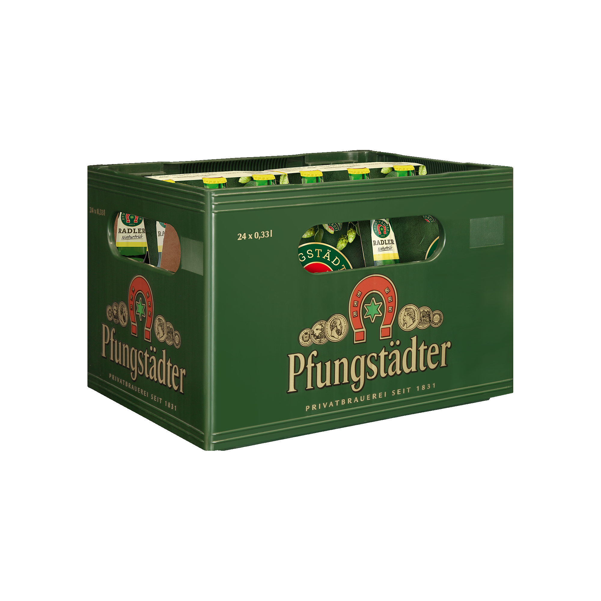 Naturtrübes Radler - Pinolenkasten 4x6x0,33l - schräg