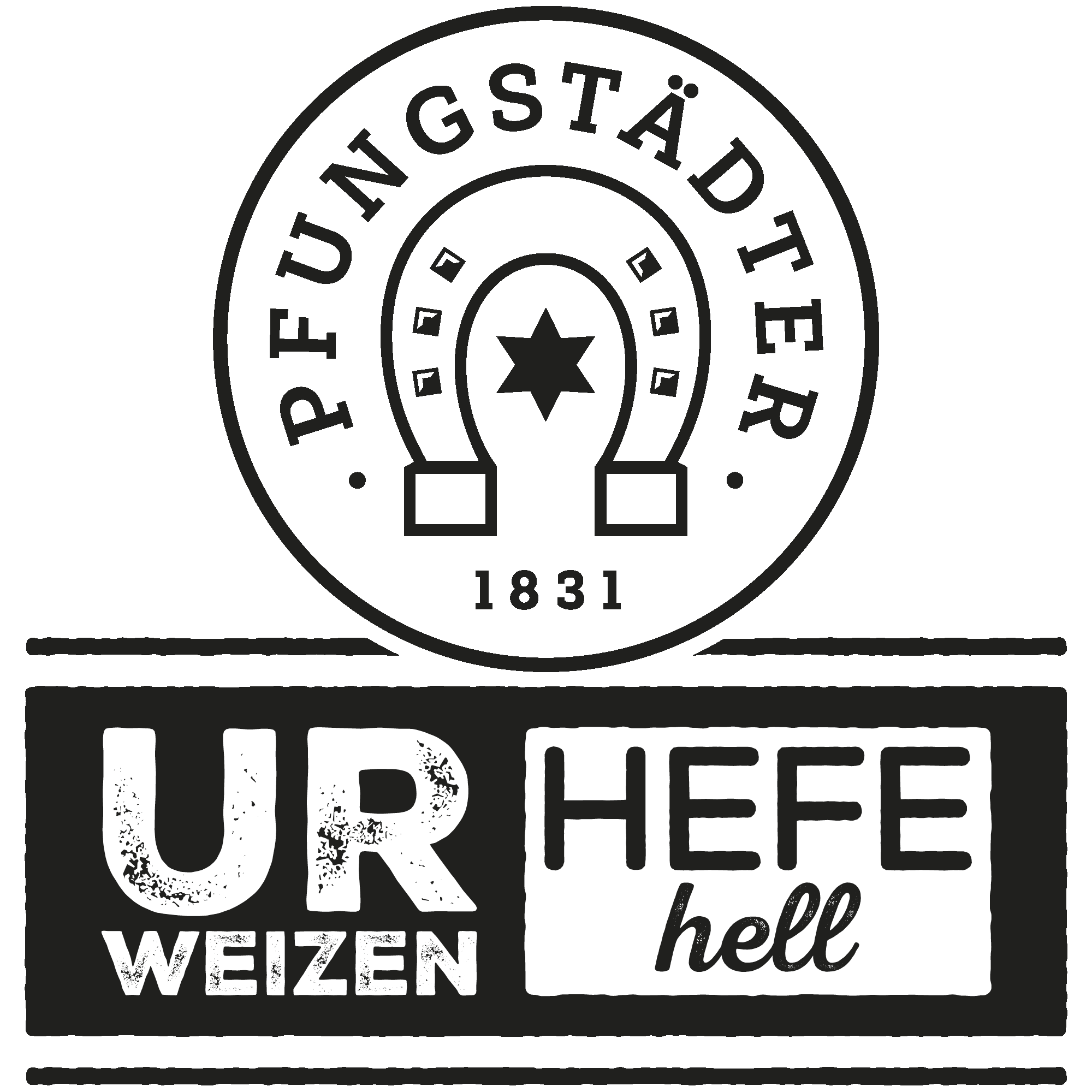 Pfungstädter Brau-Spezialitäten - Urweizen Hefe hell - Sortenlogo - 1C